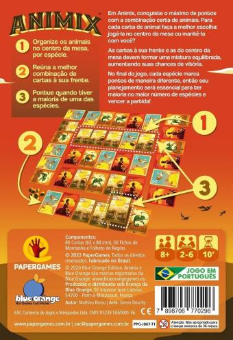 Animix Jogo de Cartas PaperGames