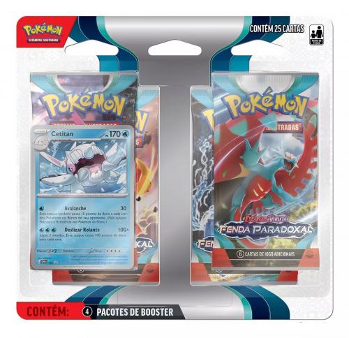 Coleção Cartas Pokemon Combatentes V Lata com 25 Cartas