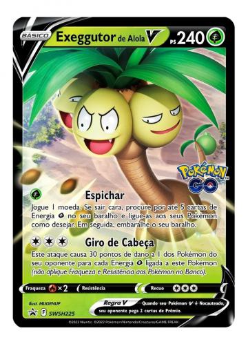 Jogo de Cartas Pokemon Go Box Exeggutor de Alola V Copag