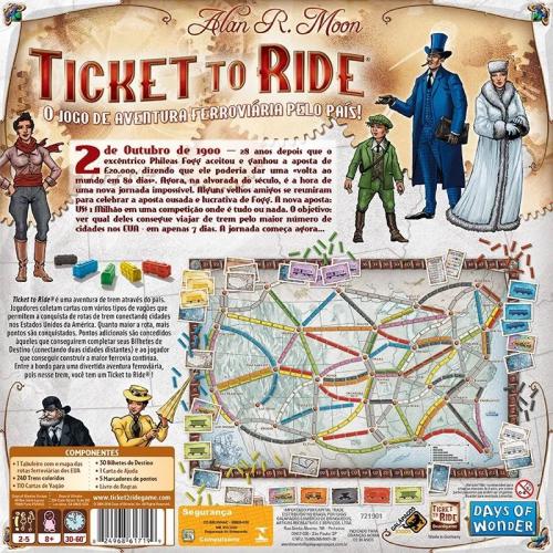 Place Games Kit Ticket to Ride 3 Expansões de Jogo de Tabuleiro Galapagos  TTR010