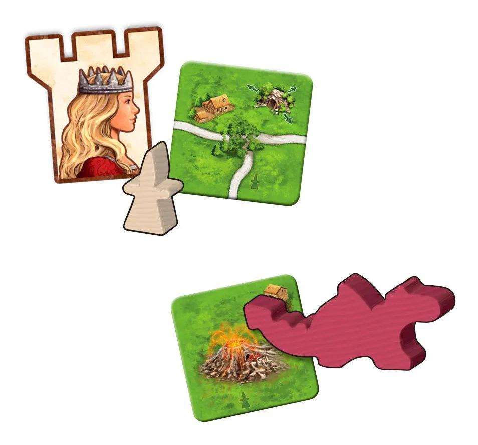 Carcassonne A Princesa e o Dragão Expansão Jogo de Tabuleiro