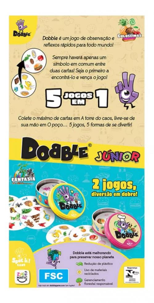 Jogo de Cartas - Dobble - Marvel - 2 a 5 Jogadores - Galápagos