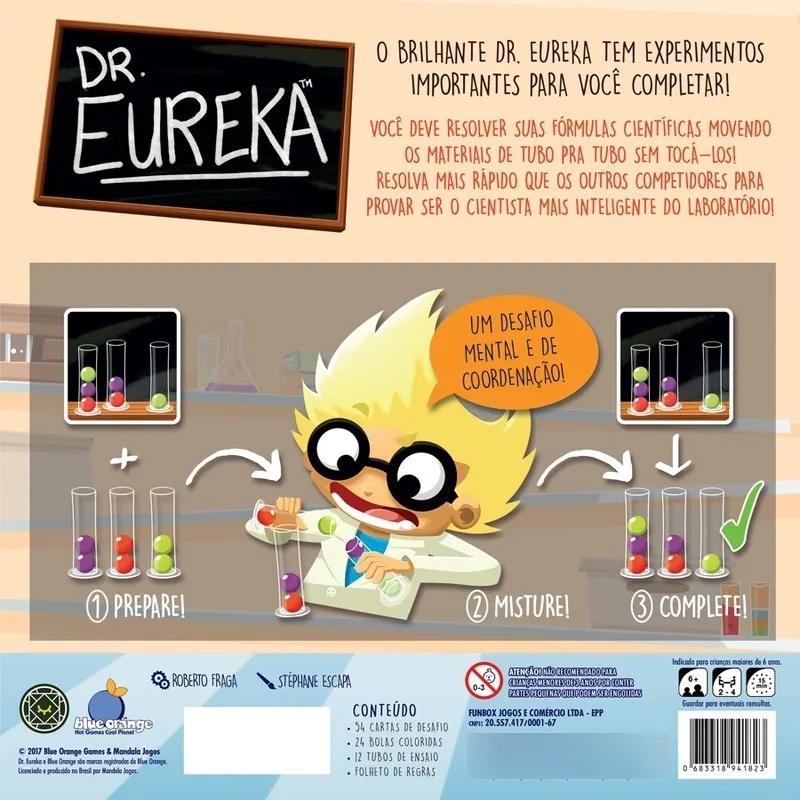 Dr Eureka Jogo de Tabuleiro