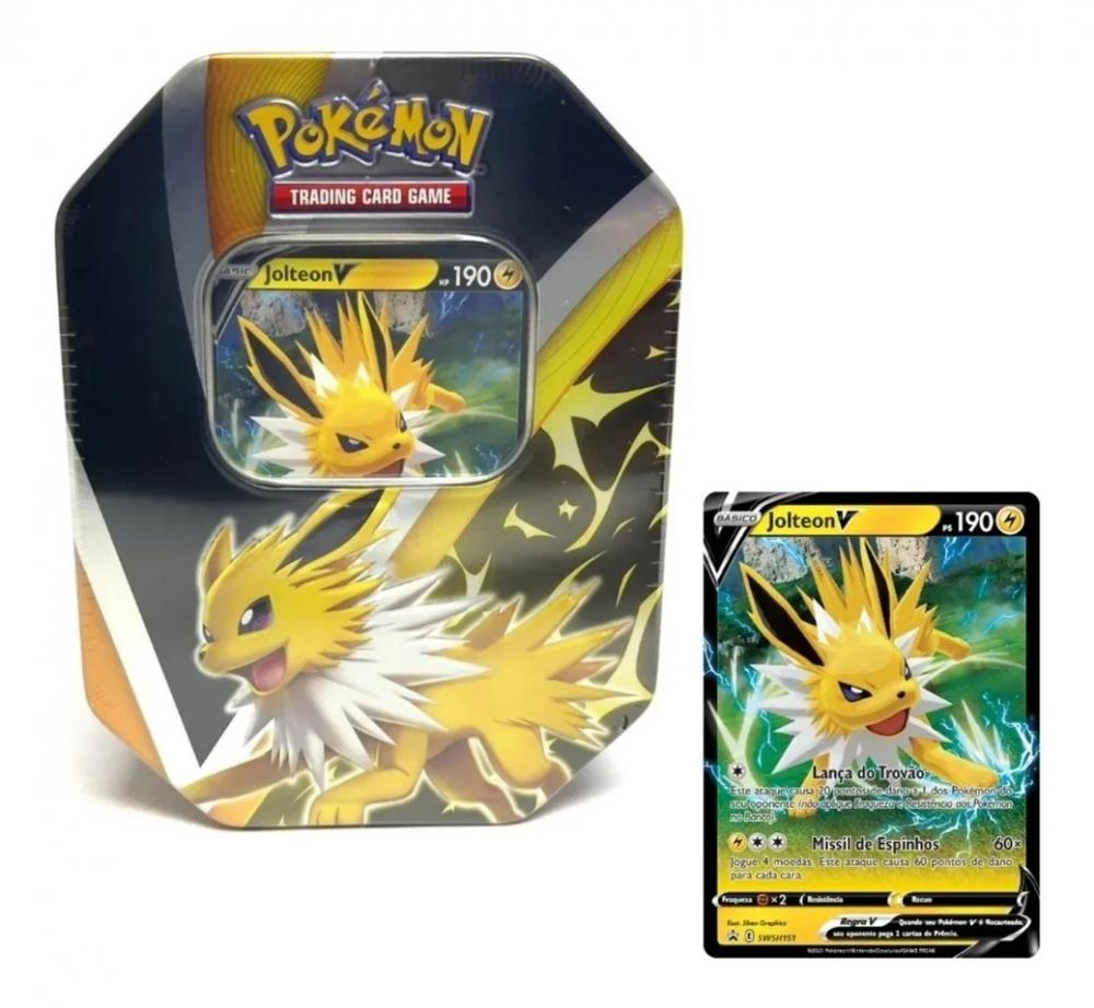 LATA POKEMON EVOLUÇÃO EEVEE - JOLTEON V