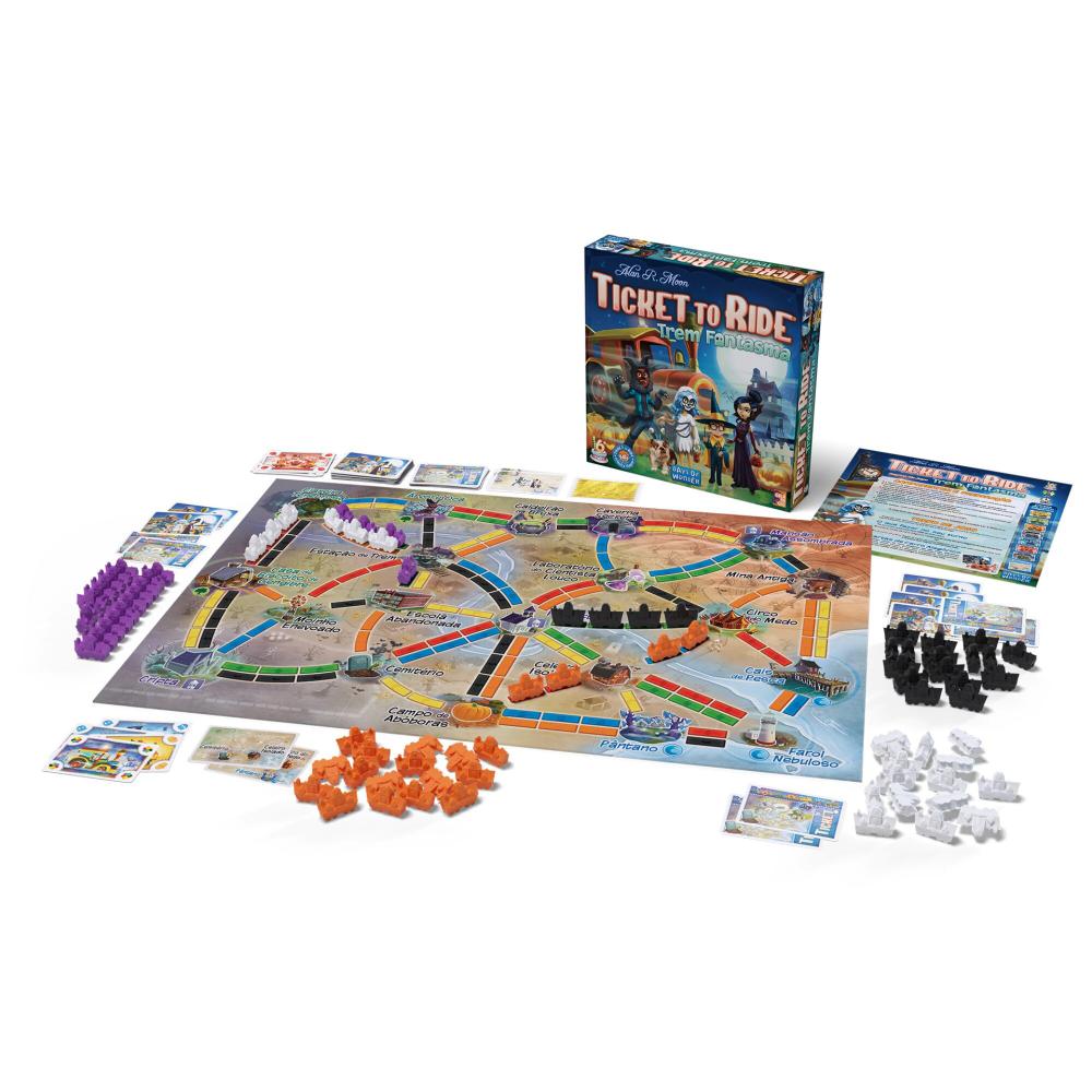 Aventureiros Asmodee Logiquest no trem! Jogo de tabuleiro