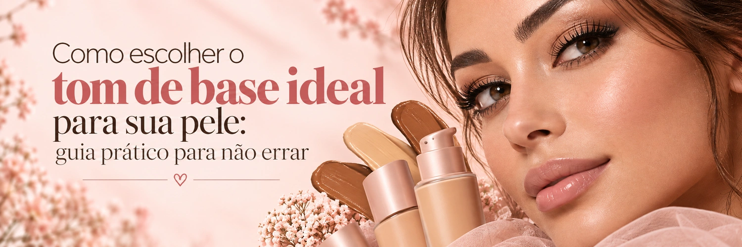 Como escolher o tom de base ideal para sua pele: guia prático