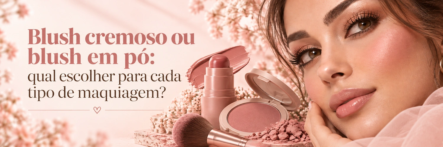 Blush cremoso ou blush em pó: qual escolher para sua maquiagem?