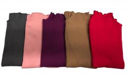Blusa Térmica Canelada com Gola- Tam. U