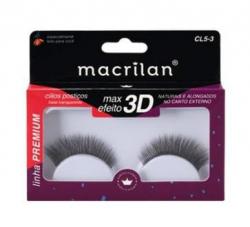 Cílios Postiços Base Transparente Max Efeito 3D CL5-3 - Macrilan