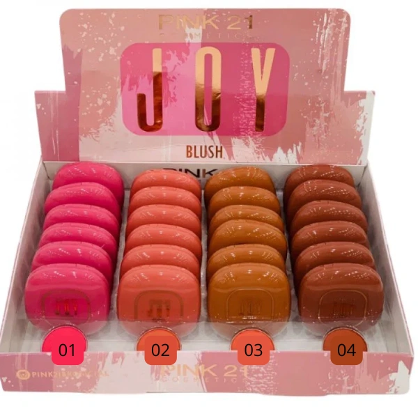Blush compacto Joy com espelho - Pink 21
