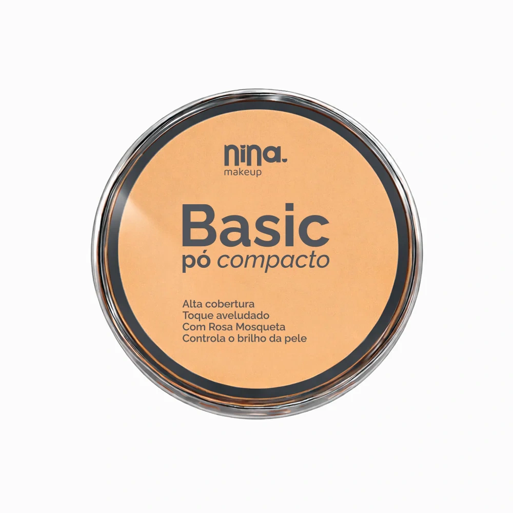 Pó Compacto Basic Cor 4- Nina Makeup 9g