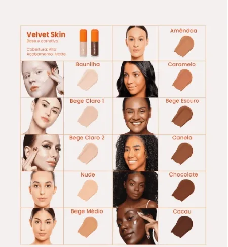 Base e Corretivo Matte Velvet Skin- Mari Maria Makeup 25g