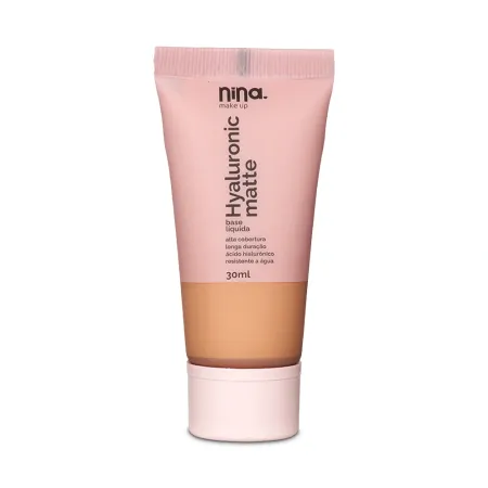 Base Líquida Hyaluronic Matte Cor 3 – Nina Makeup