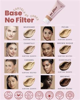 Base Líquida Matte No Filter Luv Beauty 30ml