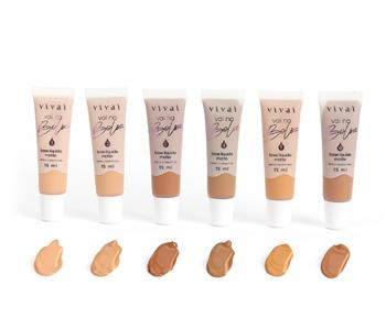 Base Líquida Matte Vai na Bolsa Vivai Cosméticos 18ml