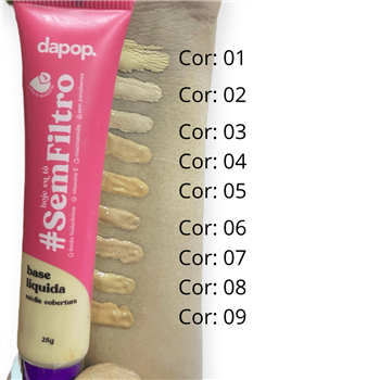 Base Líquida Média Cobertura #HojeEuToSemFiltro Dapop 25g