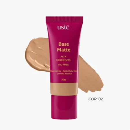 Base Matte Alta Cobertura Cor. 02- Uste 30g