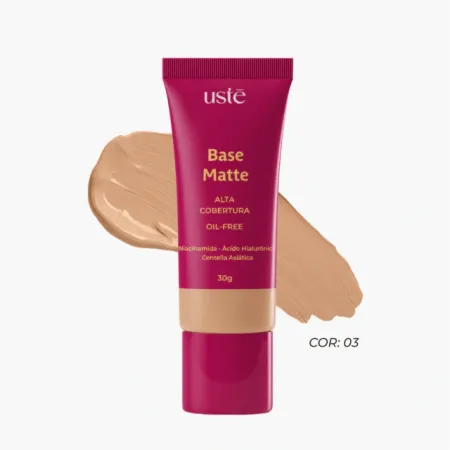 Base Matte Alta Cobertura Cor. 03- Uste 30g
