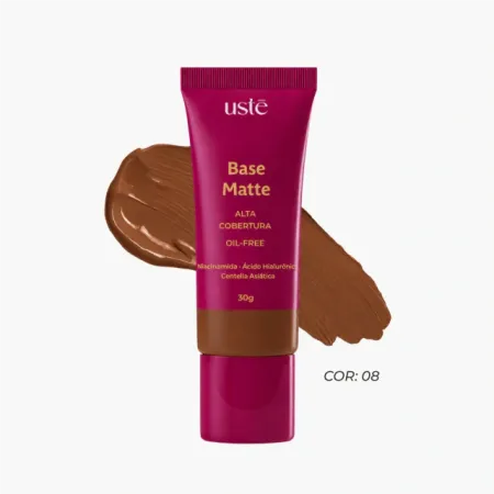 Base Matte Alta Cobertura Cor. 08- Uste 30g
