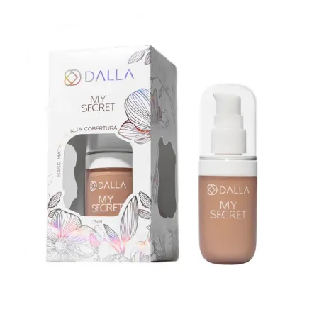 Base Matte de Alta Cobertura My Secret Cor. 04- Dalla Makeup 35ml