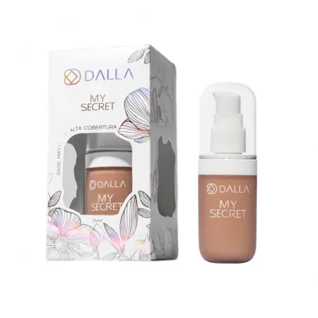 Base Matte De Alta Cobertura My Secret Cor. 05- Dalla Makeup 35ml