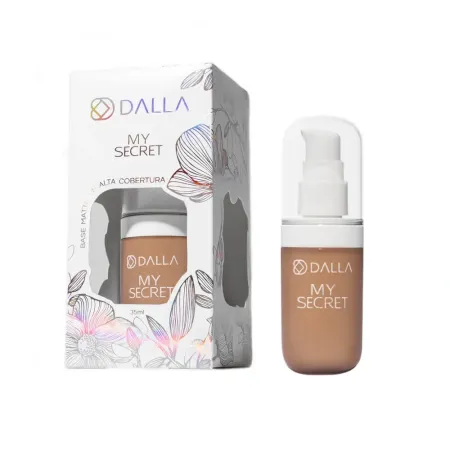 Base Matte De Alta Cobertura My Secret Cor. 06 - Dalla Makeup 35ml