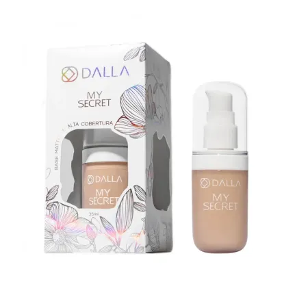 Base Matte de Alta Cobertura My Secret Cor.02- Dalla Makeup