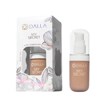Base Matte De Alta Cobertura My Secret Cor.03 - Dalla Makeup 35ml