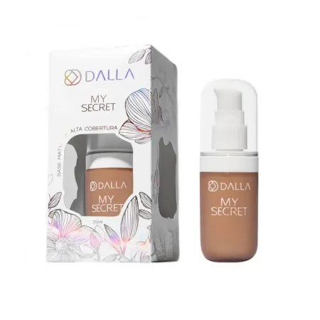 Base Matte De Alta Cobertura My Secret Cor.07 - Dalla Makeup 35ml