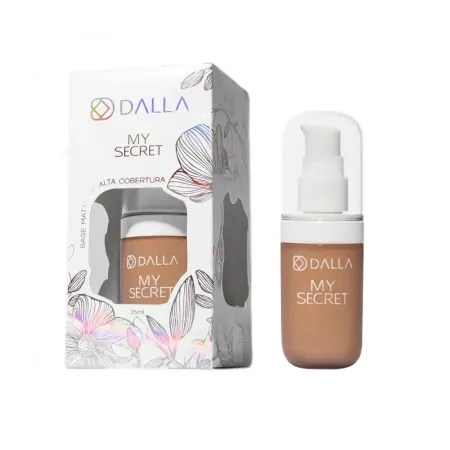 Base Matte De Alta Cobertura My Secret Cor.08 - Dalla Makeup 35ml