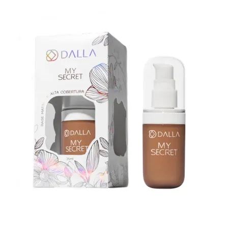 Base Matte De Alta Cobertura My Secret Cor.10 - Dalla Makeup 35ml