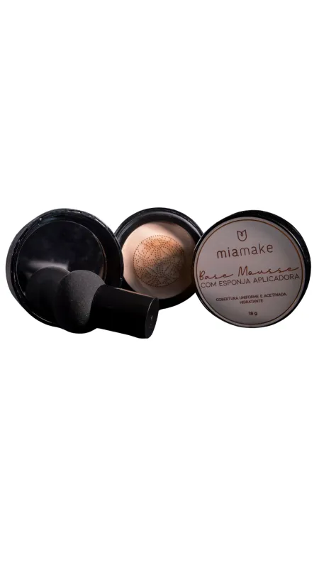 Base Mousse Mia Make Com Esponja Aplicadora