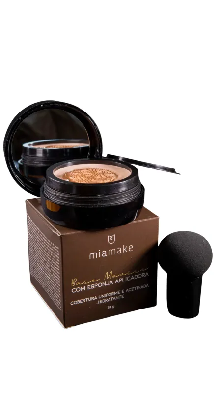 Base Mousse Mia Make Com Esponja Aplicadora