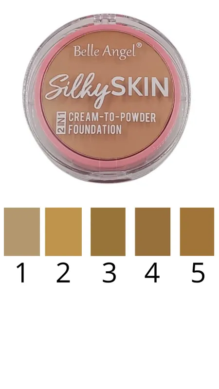 Base Silky Skin Cream-to-Powder Foundation - Belle Angel : MARCAS