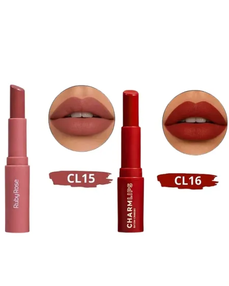 Batom Charm Lips G2- Ruby Rose