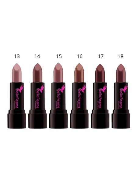 Batom Hidratante Matte Cores Nude- Bella Femme 3,4g