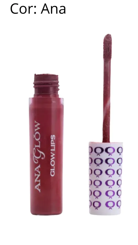 Batom Líquido Matte Glow Lips Ana Glow 4ml