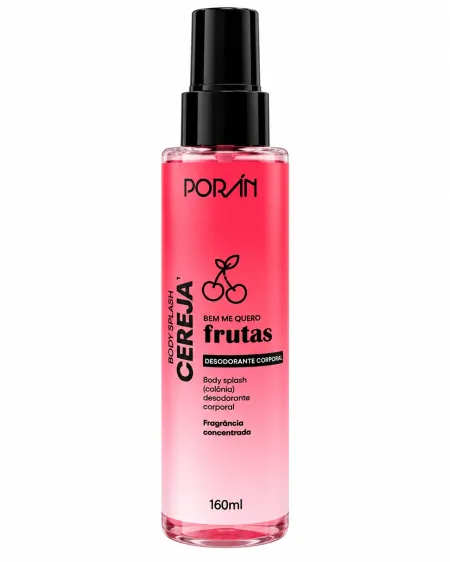 Body Splash Bem Me Quero Cereja- Porán 160ml