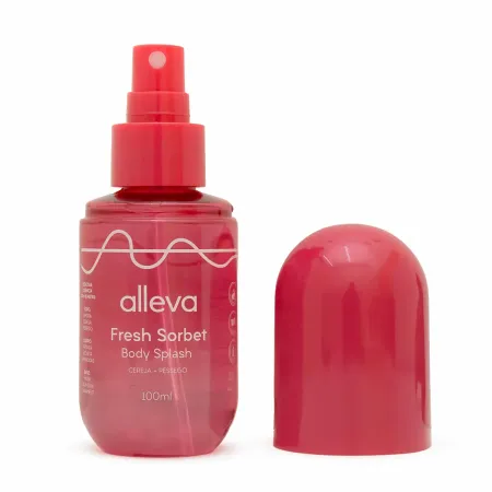 Body Splash Cereja e Pêssego - Alleva 100ml