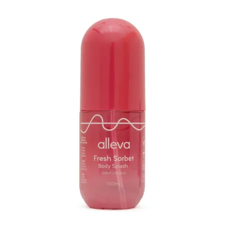 Body Splash Cereja e Pêssego - Alleva 100ml