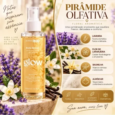 Body Splash Glow Aura Livre- Dermachem Laboratory 100ml