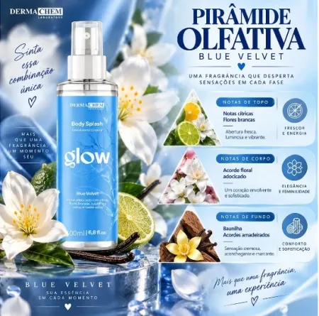Body Splash Glow Blue Velvet- Dermachem Laboratory 100ml