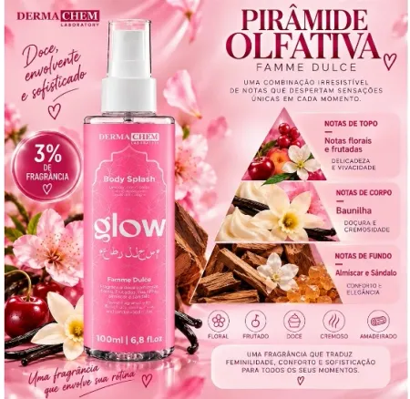 Body Splash Glow Femme Dulce- Dermachem Laboratory 100ml
