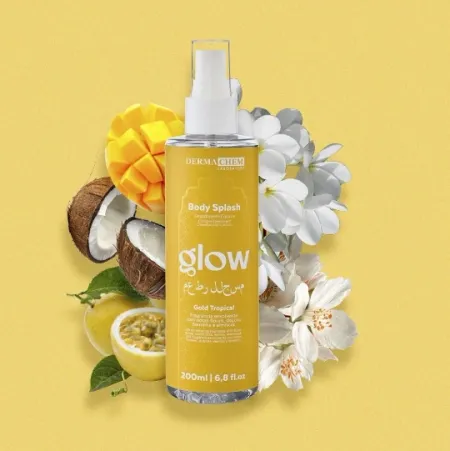 Body Splash Glow Gold Tropical- Dermachem Laboratory 200ml-