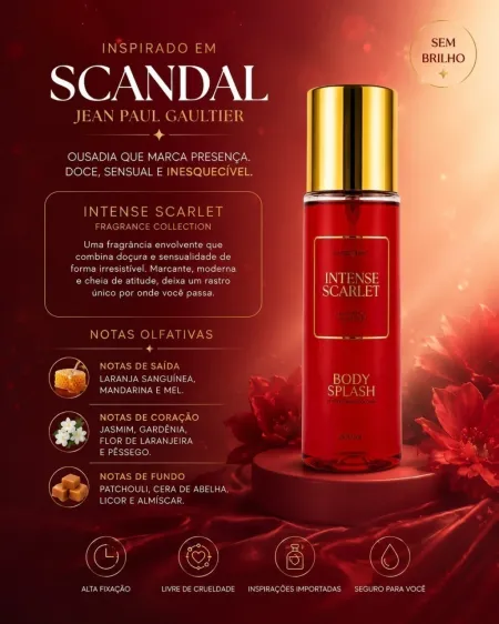 Body Splash Intense Scarlet- Ana Glow 200ml