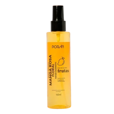 Body Splash Manga Rosa Floral Porán Cosméticos 160ml