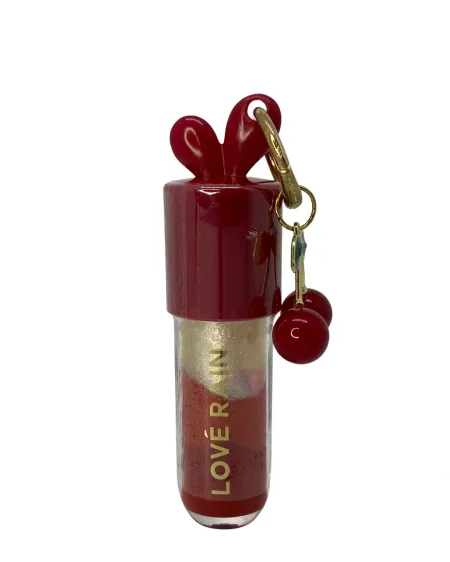 Brilho Labial Com Chaveiro de Cereja- Lové Rain