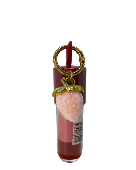 Brilho Labial Com Chaveiro de Morango- Lové Rain