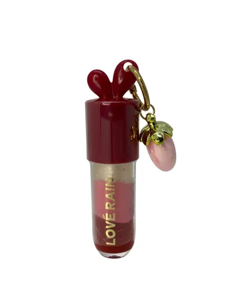 Brilho Labial Com Chaveiro de Morango- Lové Rain