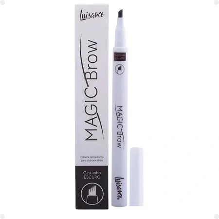 Caneta Delineadora Para Sobrancelhas Magic Brow Castanho Escuro- Luisance